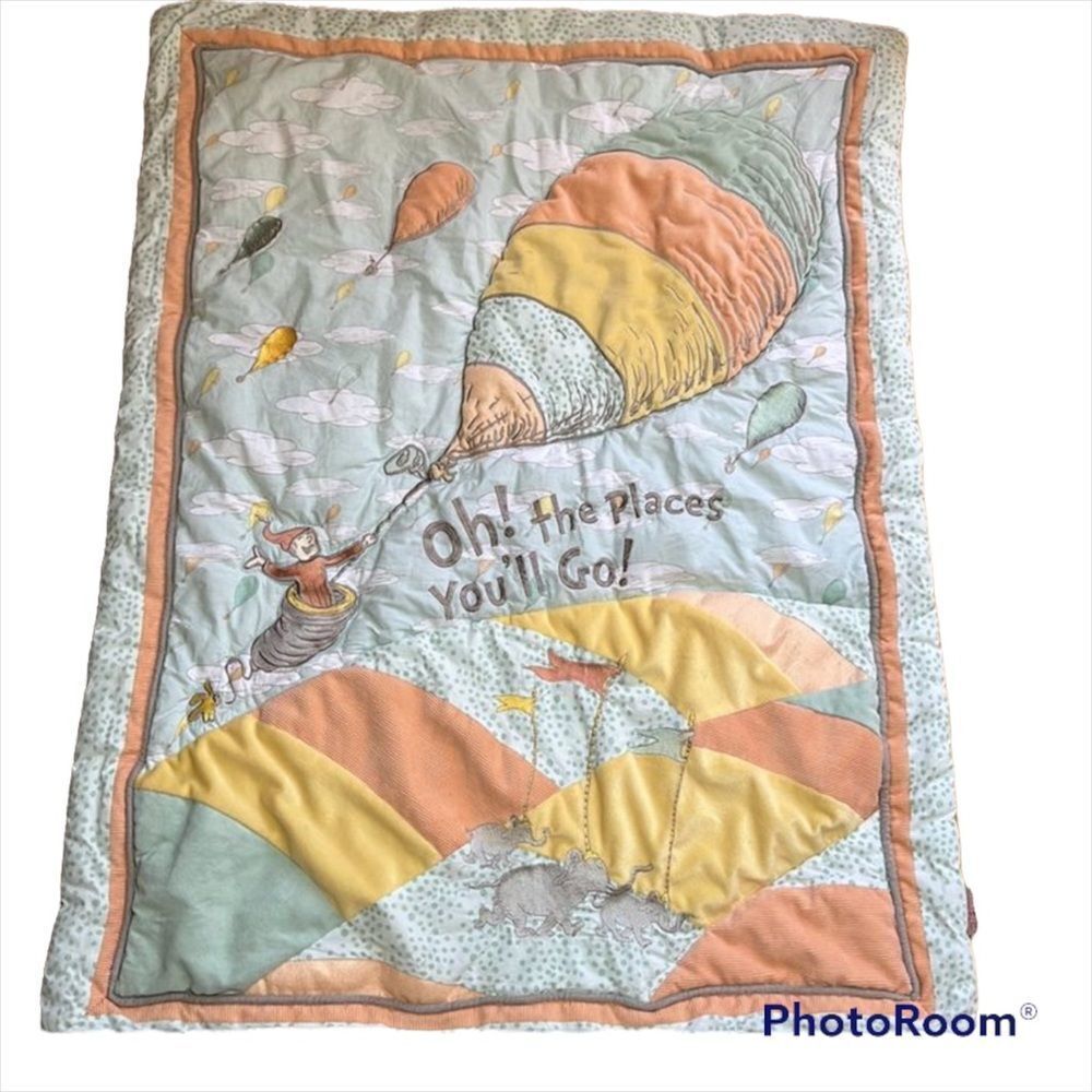 𝅺Guc Dr Seuss Baby Quilt​​